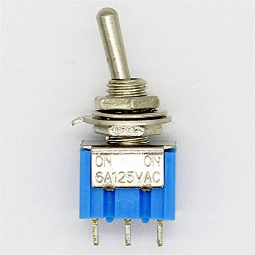 Halone 10pc Blue Mini MTS-102 3-pinski SPDT na mreži 6A 125VAC minijaturni prekidači