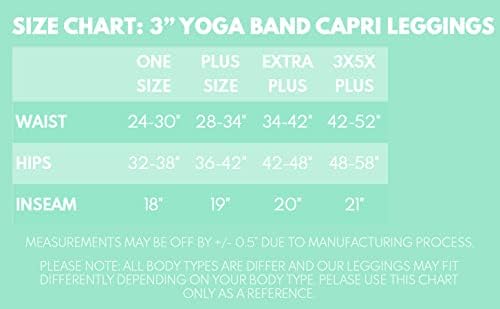 Helanke Depot helanke visokog struka za žene Buttery meke ženske helanke Solid Yoga-Reg, Plus, 1x3x, 3X5X