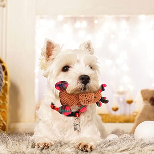 Rypet Pet Božićni igrački pas punjene škripave igračke Pupne Izdržljive plišane igračke za igračke za pse
