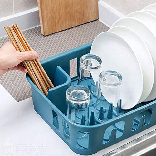 PDGJG stalak za suđe - odvodni nosač za skladištenje kuhinjskim priborom plastični nosač 35 * 28,5 * 11cm
