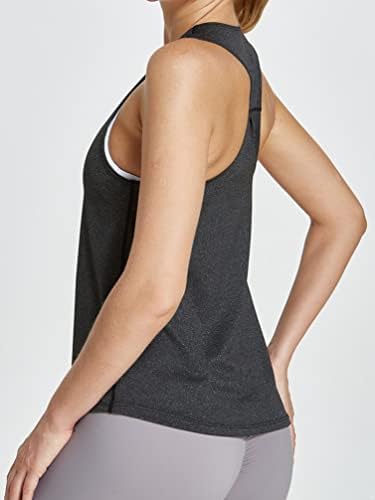Tiaobug ženske majice za treniranje u teretani aktivne majice bez rukava trkački labavi kroj za trčanje