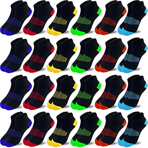 Tsmollyu Čarape Za Dječake 24 Para Polu-Obložene Čarape Sa Niskim Rezom Gležanj Atletske Pamučne Čarape