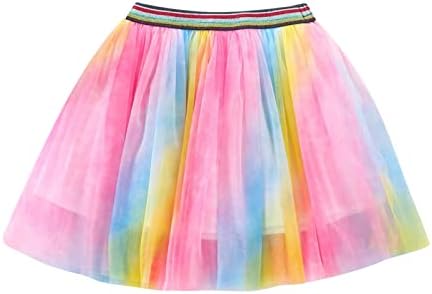 Kids Girls Ballet Tie Dye suknje Kostim Party Rainbow Star Tulle Dance Suknje Princeze Haljine za djevojčice