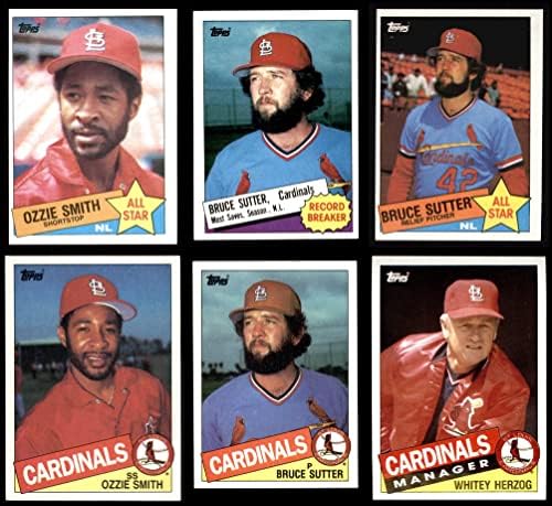 TOPPS 1985 St. Louis Cardinals Team set je postavio sv. Louis Cardinals nm / mt kardinals