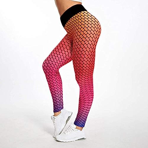 Sirena naslona plus veličina Stretch gamaše 3D tiskane meke joge hlače Čvrsta nogavica za žene