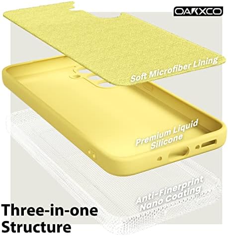Oakxco Samsung Galaxy A54 5g Case Silikon s poklopcem kamere, meka gumenog gel futrola za žene za žene djevojke