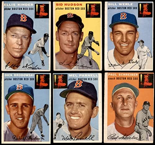 1954. Topps Boston Red Sox Team Set Boston Red Sox VG Red Sox