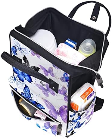 Guerotkr Travel Backpack, Bager za peleni, Backpack Pelenerine, leptiri cvjetni uzorak