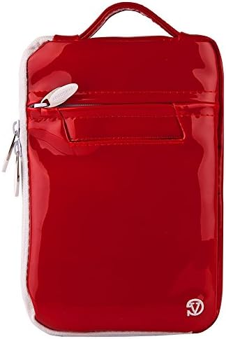Hydei crvena patentna kožna torbica sa ručkom za tablet od 7 do 8 inča