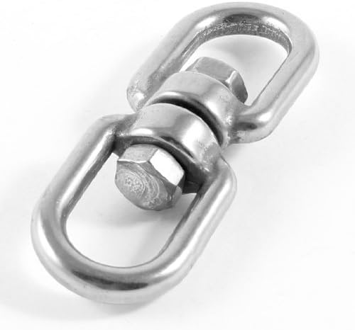 Aexit lanac od nehrđajućeg čelika & amp; okovi za užad 5mm 1/5 okretni oči u oči za kopče za žičano uže