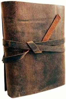 Vuk reljefnog mjeseca ručno ručno ručno vežeće dnevnik Notebook-a za muškarce i žene prazan papir ručno