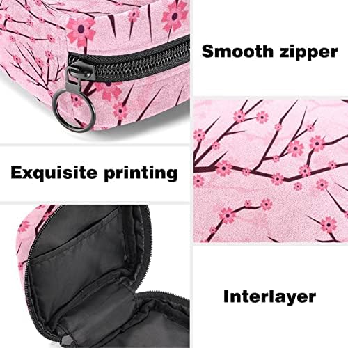 Pink Sakura torba za čuvanje higijenskih uložaka Prijenosna periodična torba za žene Teen Girls menstrualna