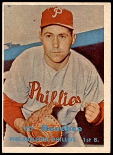 1957. topps 314 ED Bouchee Philadelphia Phillies VG / Ex Phillies