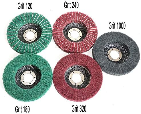XUCUS 4-1 / 2 7/8 Nylon vlakna za poliranje kotača za brušenje kotača ne-tkano 11522mm kotač za punjenje