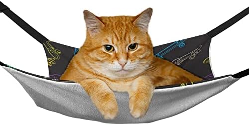 Viseća mreža za kućne ljubimce Skateboard mačka spavaći krevet sa podesivim naramenicama i metalnim kukama