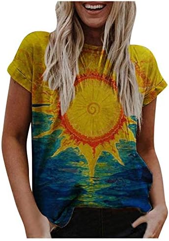 Ženski vrhovi, pune boje kratkih rukava na kratkim rukavima, majica sa patentnim zatvaračem Majica Ljetni